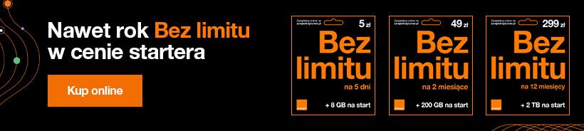 Baner promocyjny doładowań Orange online.