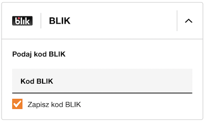 Błyskawiczne doładowanie BLIK